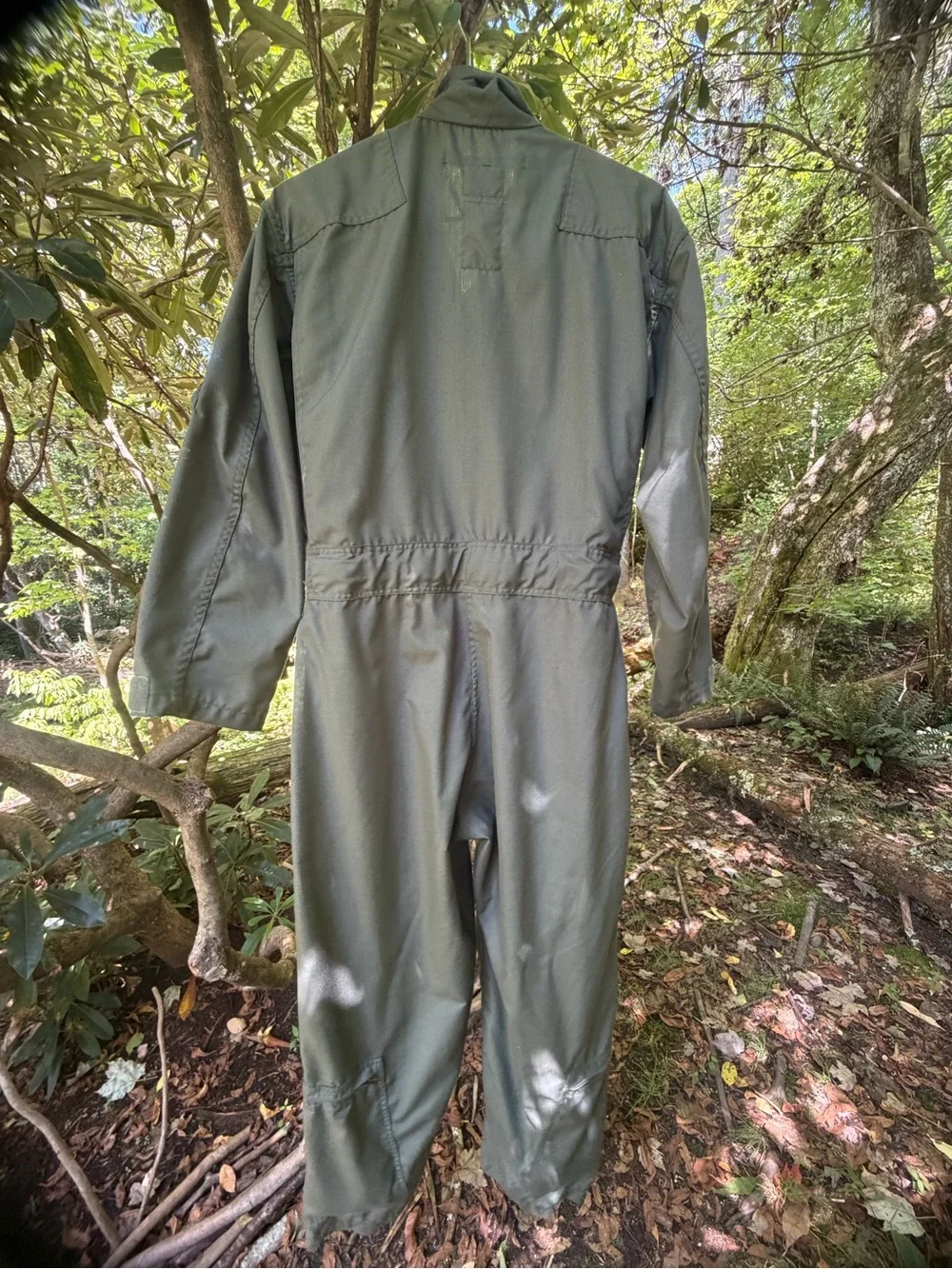 Authentic USAF CWU-27/P Sage Green Flight Suit 42R Glenn Berry 1978